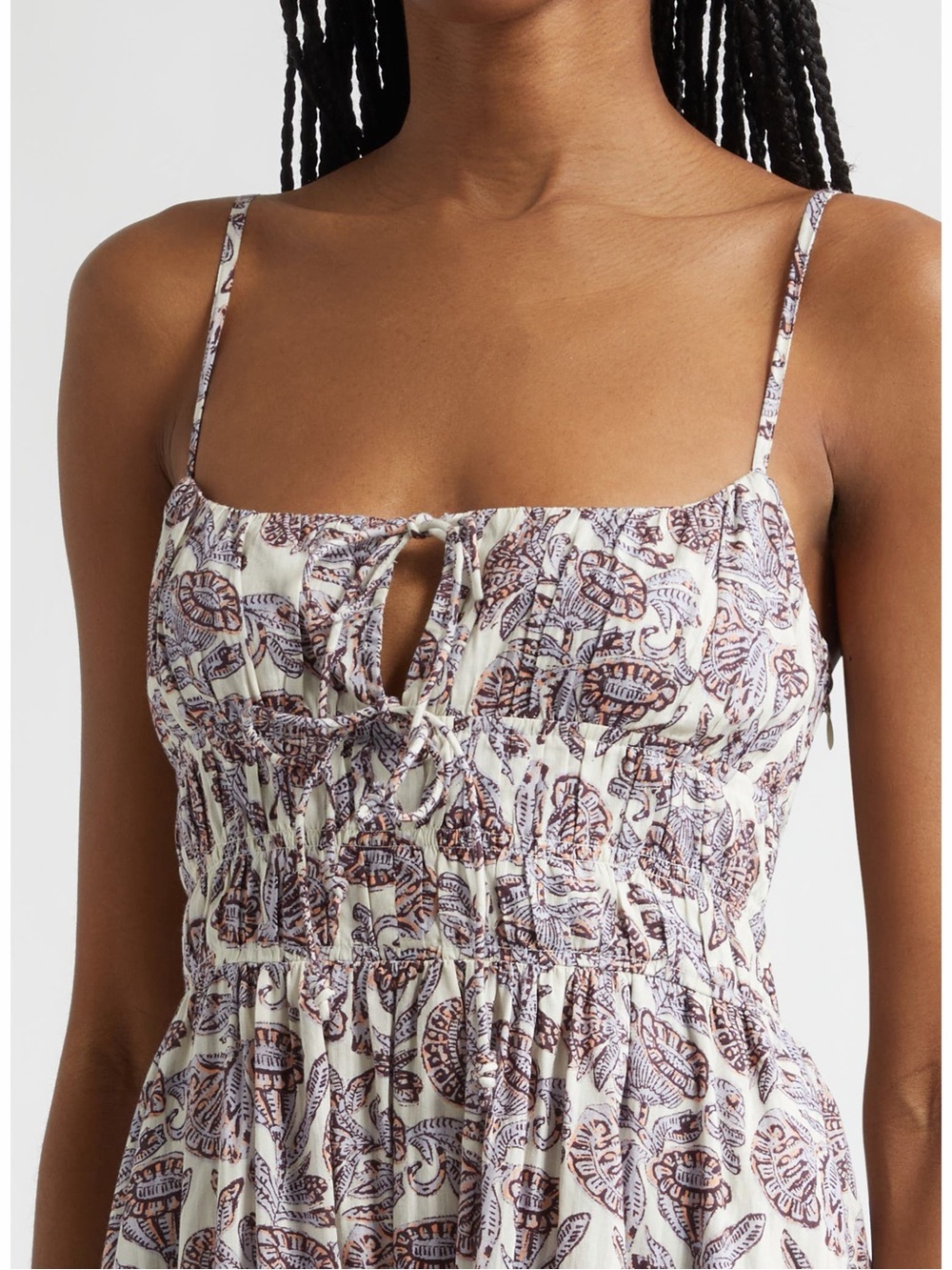 Ulla Johnson Aydin Print Tiered Cotton Sundress - Picture 9 of 9